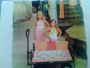 Fallon on Fire Island Fallon selling her bracelets on Fire Island